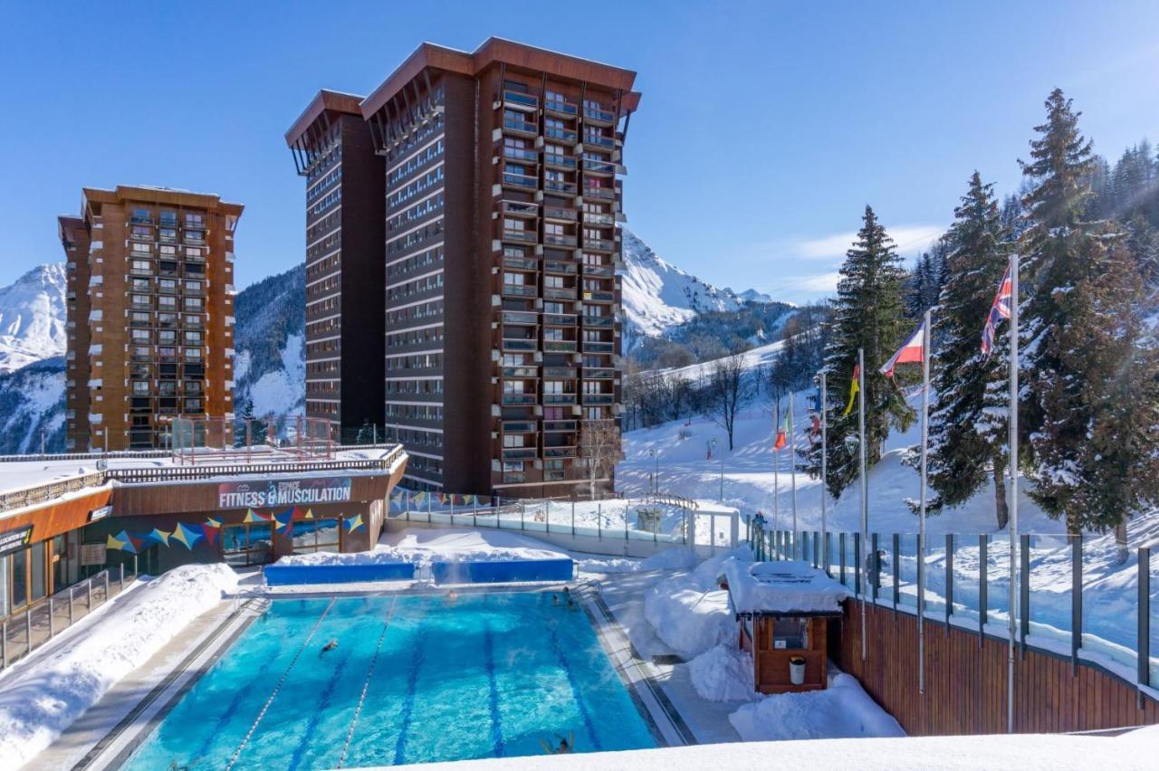Appartement Avec Balcon Au Pied Des Pistes De Ski Villarembert Ngoại thất bức ảnh